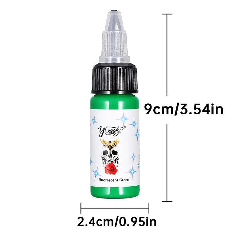 InkGearLab UV Reactive Tattoo Ink – 15ml Fluorescent Tattoo Pigment