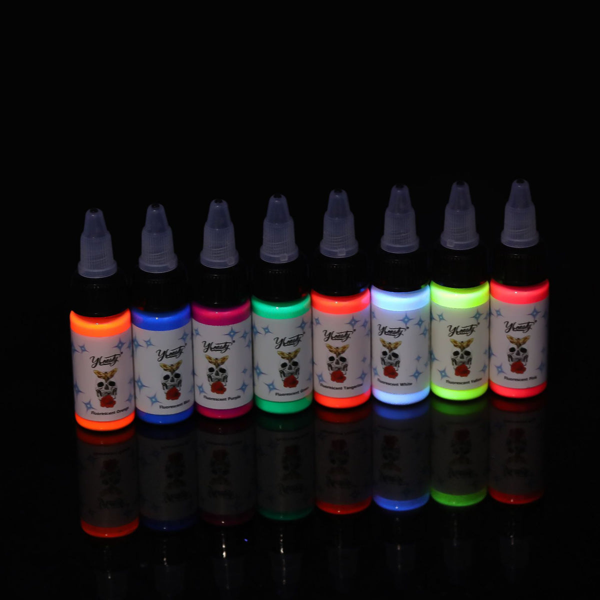 InkGearLab UV Reactive Tattoo Ink – 15ml Fluorescent Tattoo Pigment
