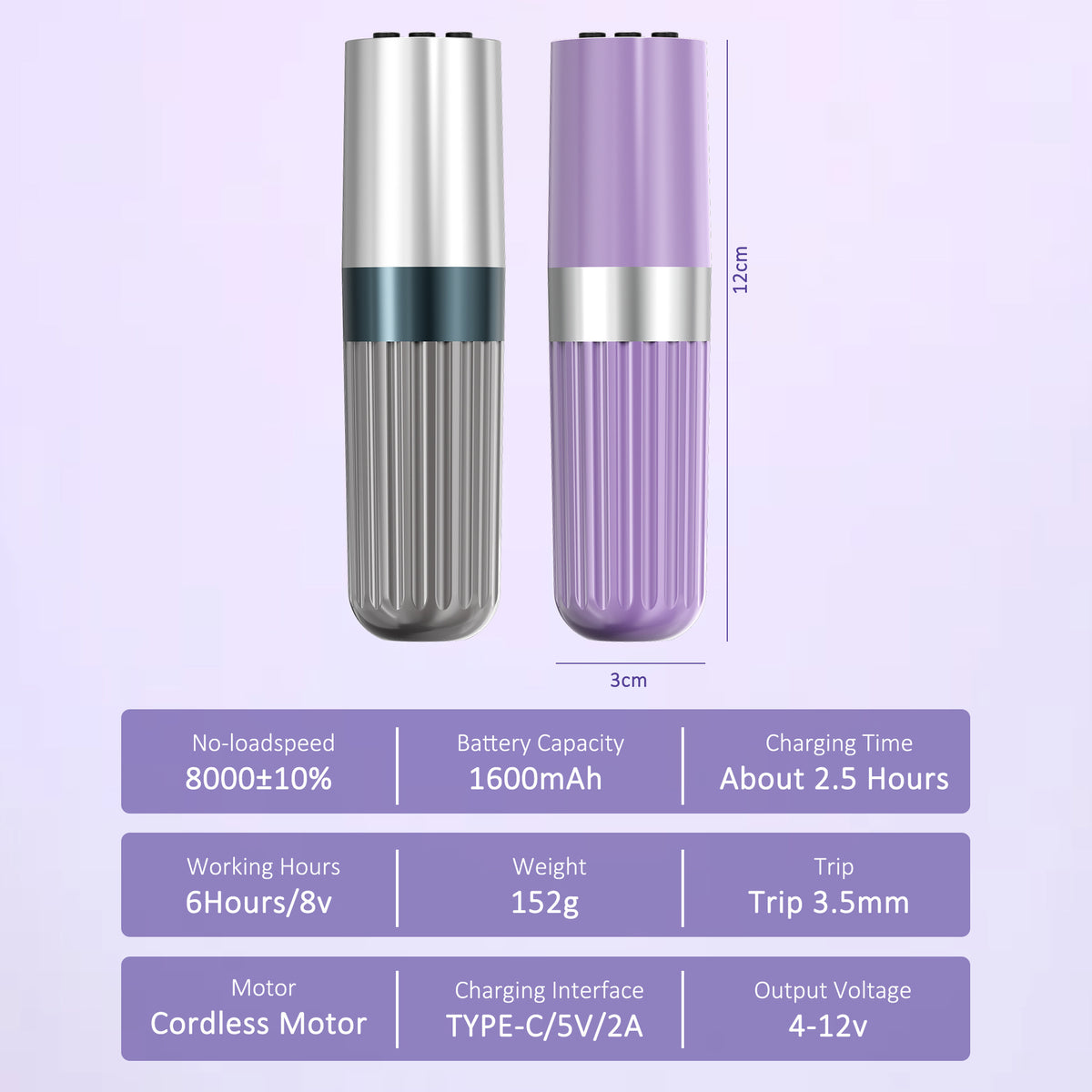 InkGearLab Air Wireless Tattoo & PMU Pen Machine