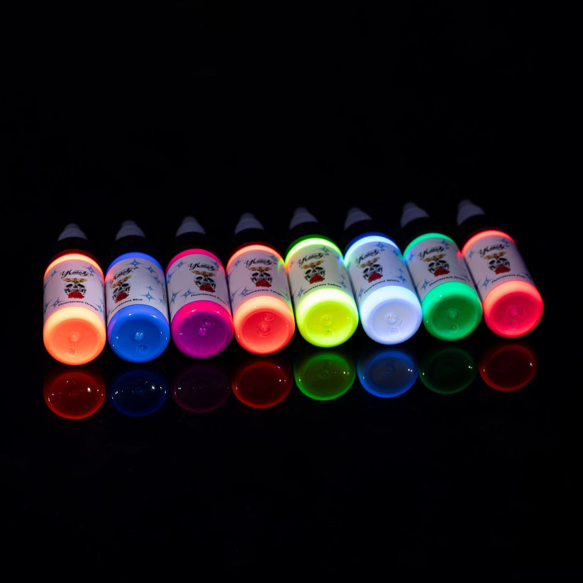 InkGearLab UV Reactive Tattoo Ink – 15ml Fluorescent Tattoo Pigment
