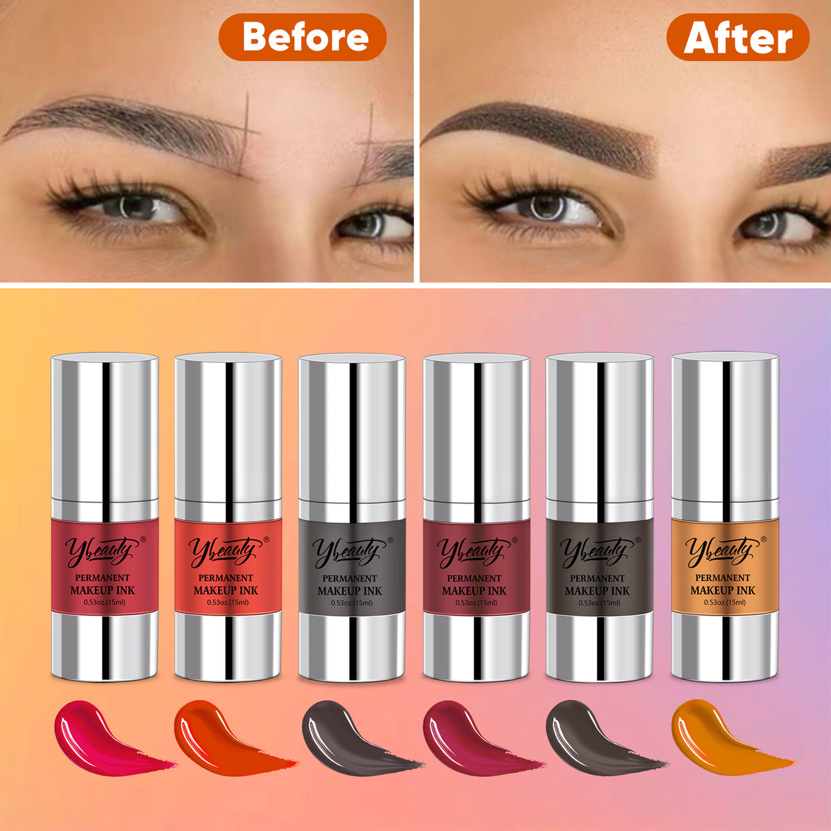 InkGearLab PMU Color Pigment – 15ml Permanent Makeup Pigment for Brows, Lips & Eyeliner