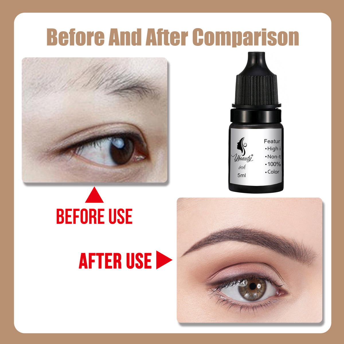 InkGearLab PMU Pigment – 5ml Permanent Makeup Pigment for Brows, Lips & Eyeliner | Beginner Friendly