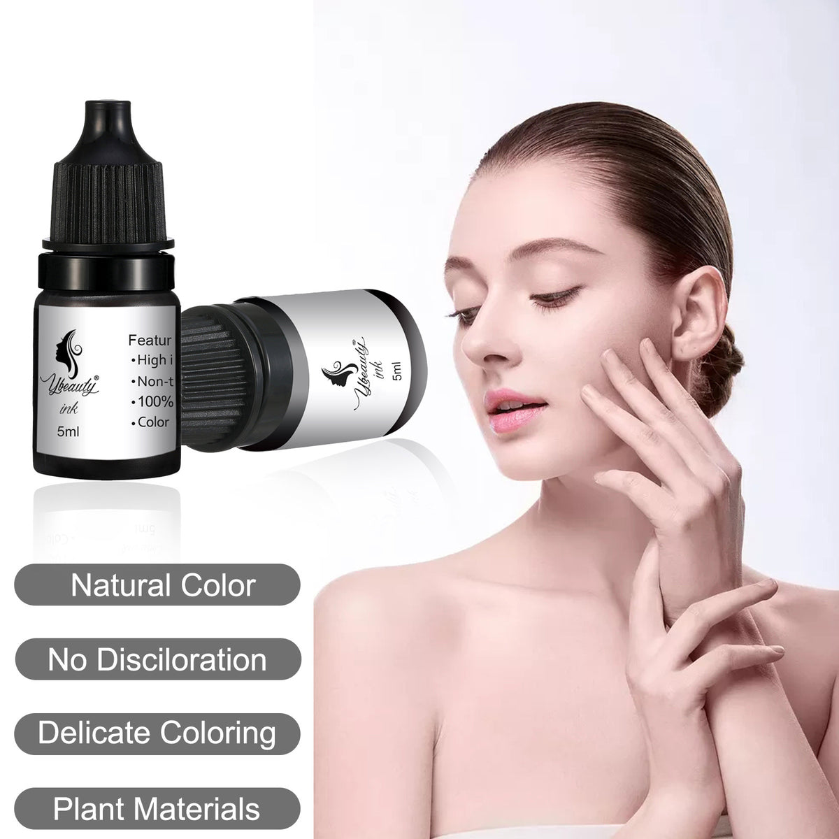 InkGearLab PMU Pigment – 5ml Permanent Makeup Pigment for Brows, Lips & Eyeliner | Beginner Friendly