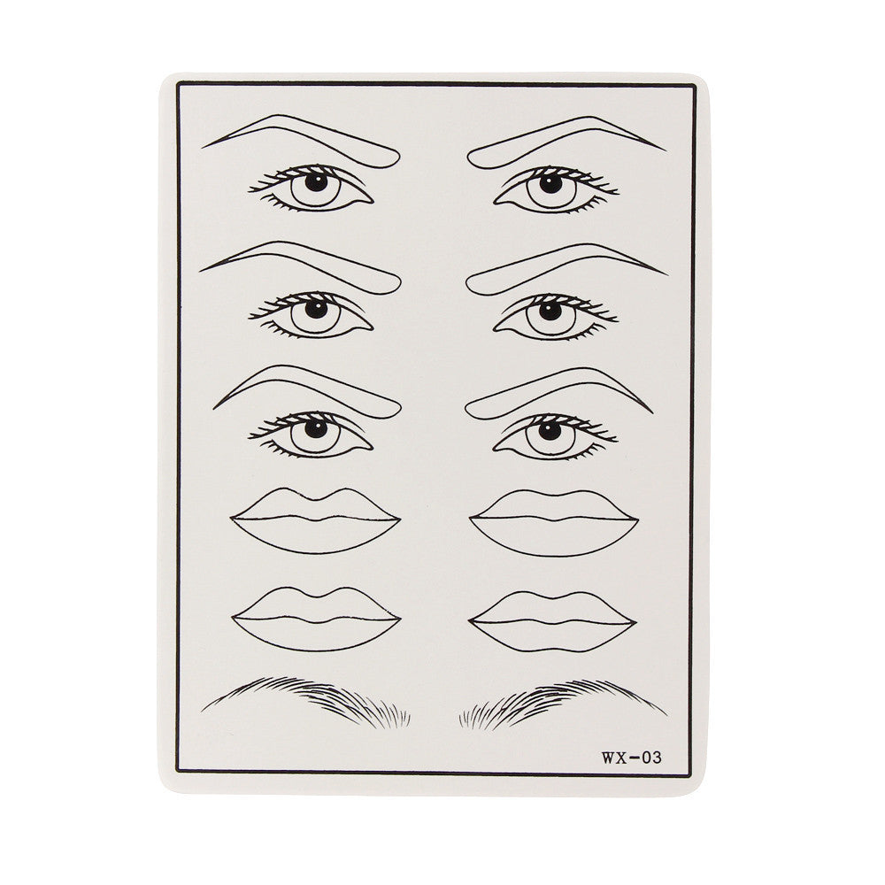 InkGearLab Double-Sided Tattoo Practice Skin – 3mm Silicone Practice Skin 8x6"