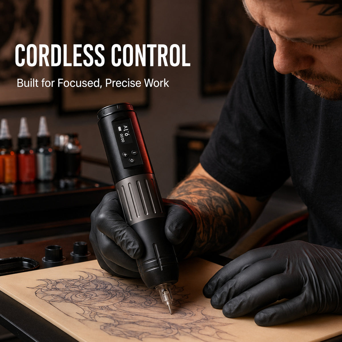 InkGearLab Wireless Tattoo Starter Kit