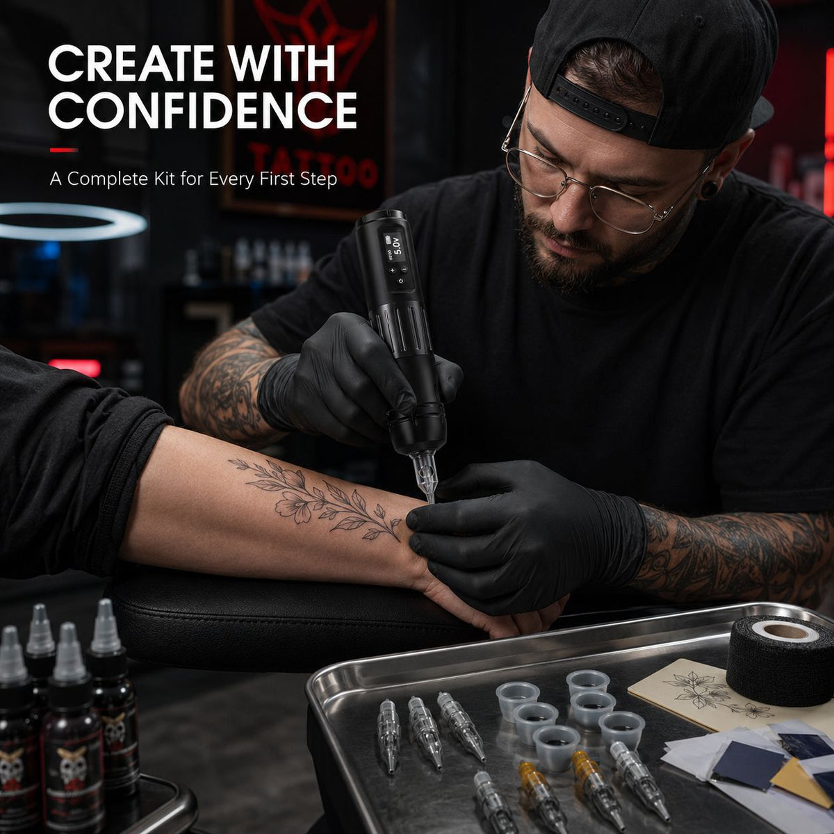 InkGearLab Wireless Tattoo Starter Kit