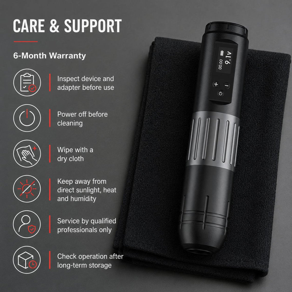 InkGearLab Wireless Tattoo Starter Kit