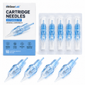 InkGearLab M1 Magnum #10-0.30mm Universal Tattoo & PMU Cartridge Needles – Blue (Box of 10)