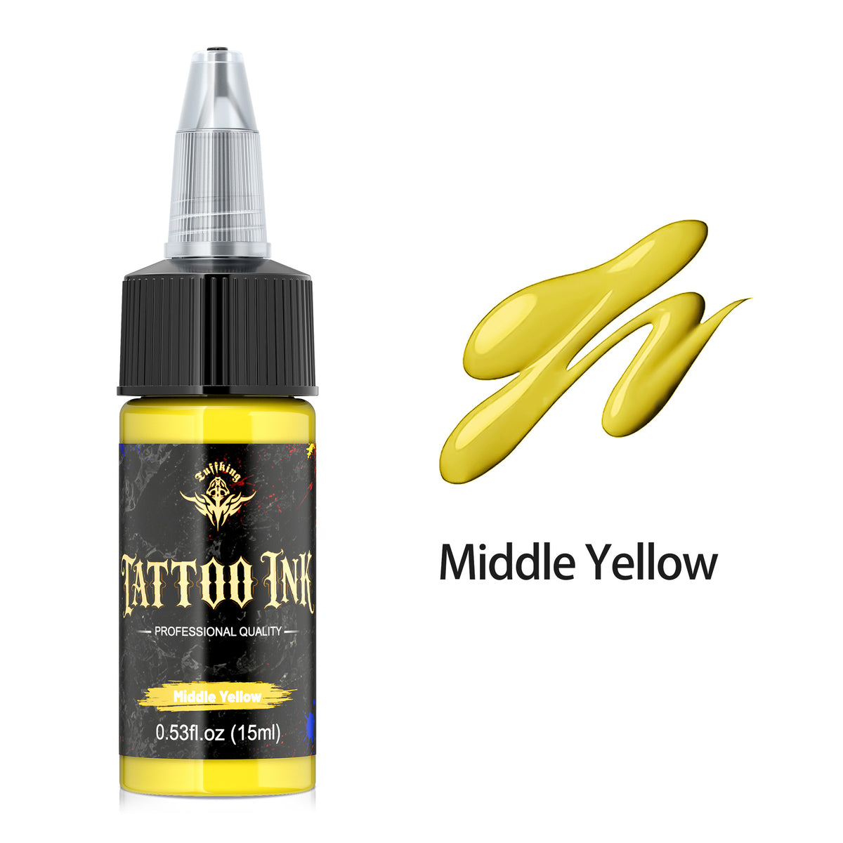 InkGearLab Tattoo Ink – 15ml Professional Tattoo Pigment, 21 Colors Available